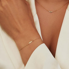 Isabel Bernard Monceau Giselle 14 Carat Golden Necklace IB340102