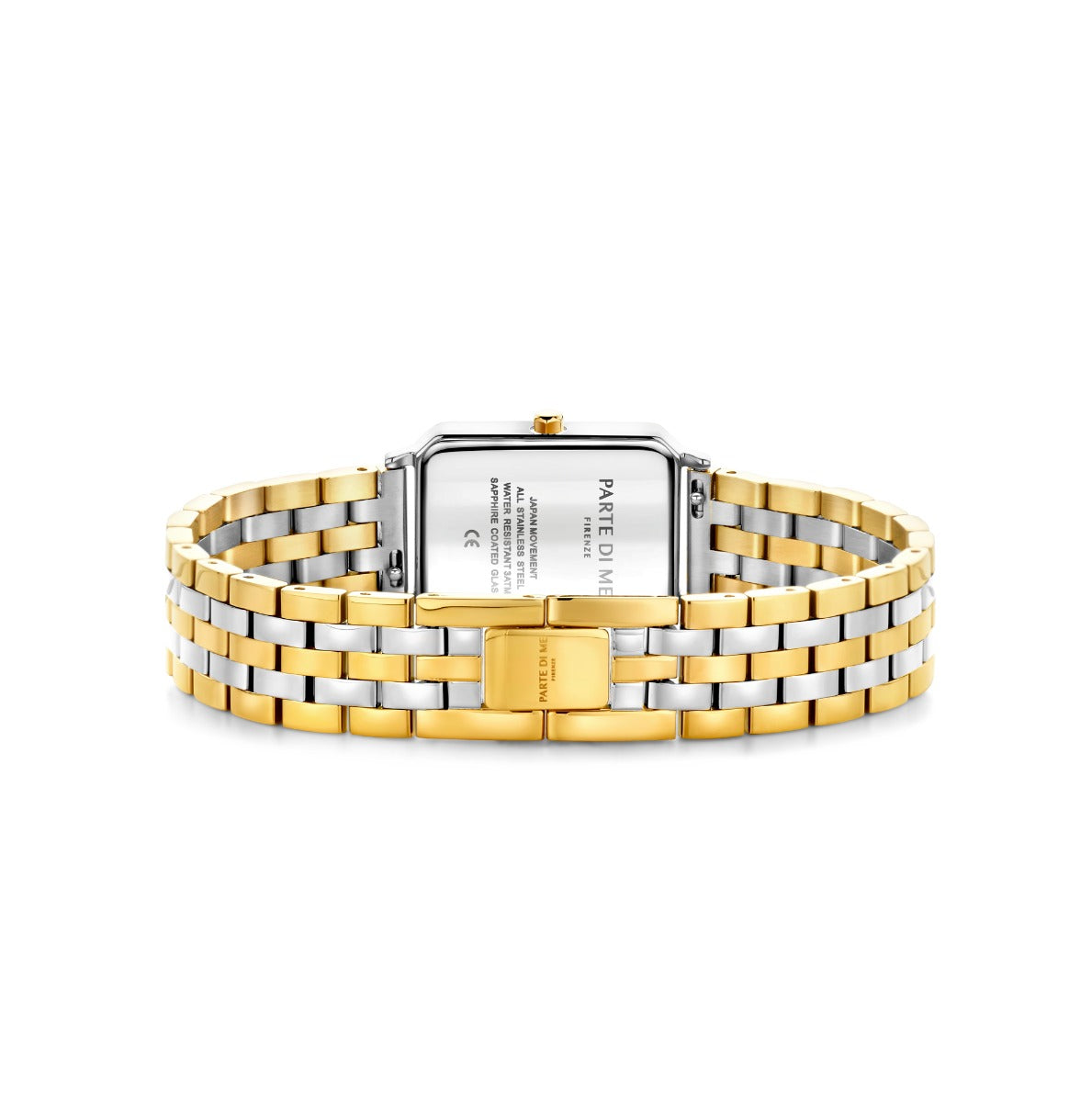 Parte di Me Orologio rectangular ladies watch gold coloured and silver PDM09022