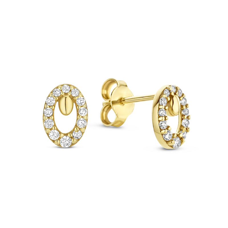 Beloro Jewels Monte Napoleone damen OhrknÃ¶pfe Gold BO360020-zoom-