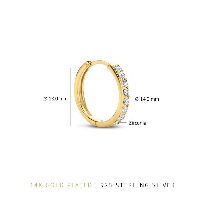 Parte Di Me Santa Maria damen Creolen 585 Vergoldung PDM36066-zoom-