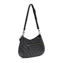 Guess Noelle Coal Logo Top Zip Shoulder Bag HWBG96-72180-CLO