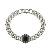 Guess Lion King Silver Bracelet With Crystal JUMB06007JWSTS