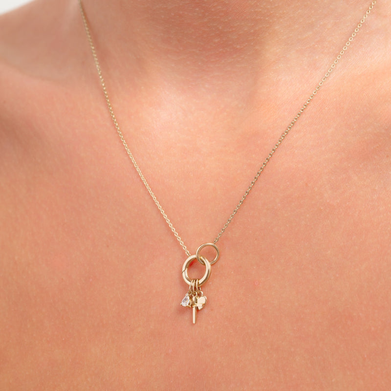 Isabel Bernard Le Marais Kreuz 14 Karat Gold Anhänger IB350057-zoom-