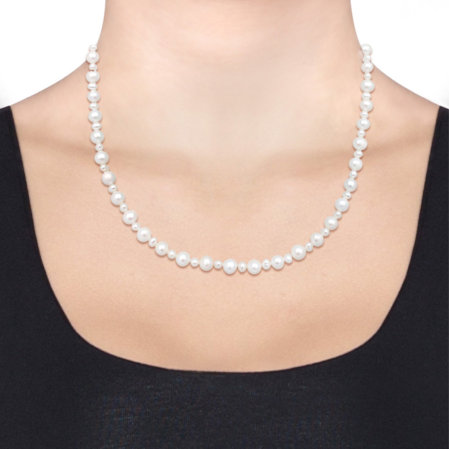 Elli 925 Sterling Silver Pearl Necklace 2004-BF-0007237-001