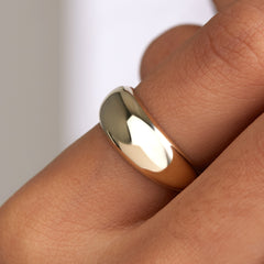 Beloro Jewels Della Spiga Dome 9 karat gold ring BO330047-52