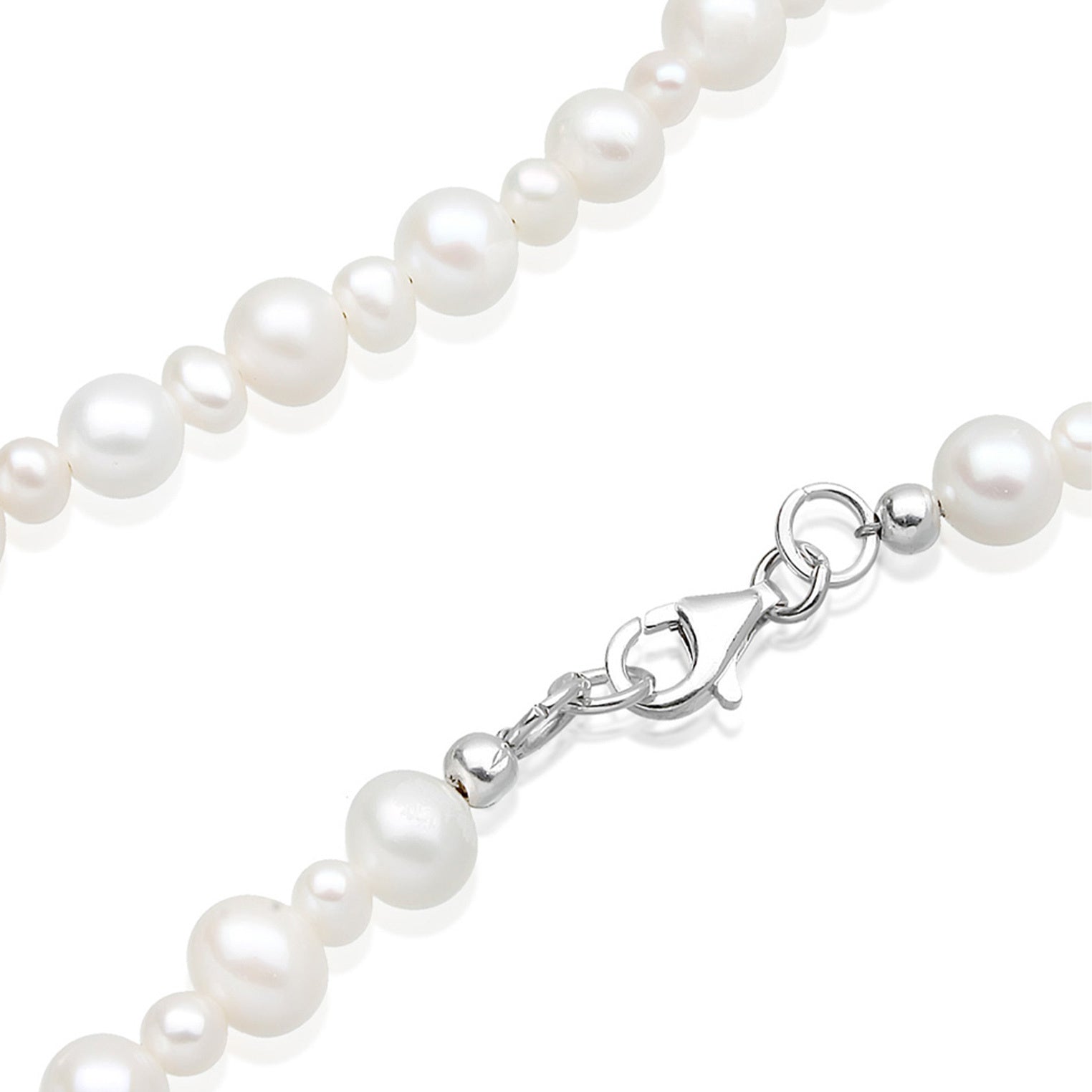 Elli 925 Sterling Silver Pearl Necklace 2004-BF-0007237-001