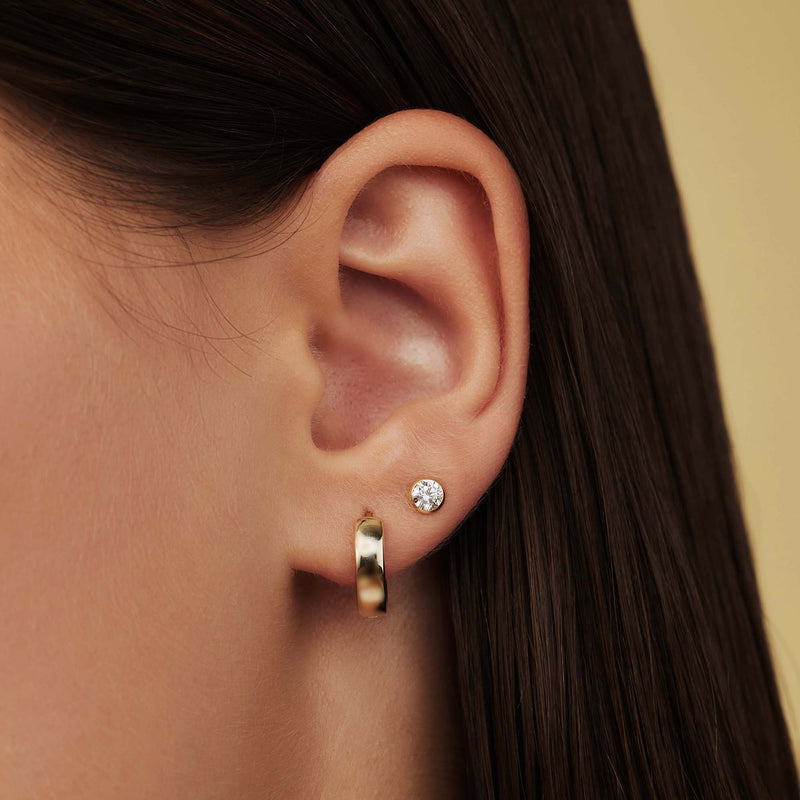 Isabel Bernard Rivoli Morgane 14 Karat | Gold Reif-Ohrringe IB360141-zoom-