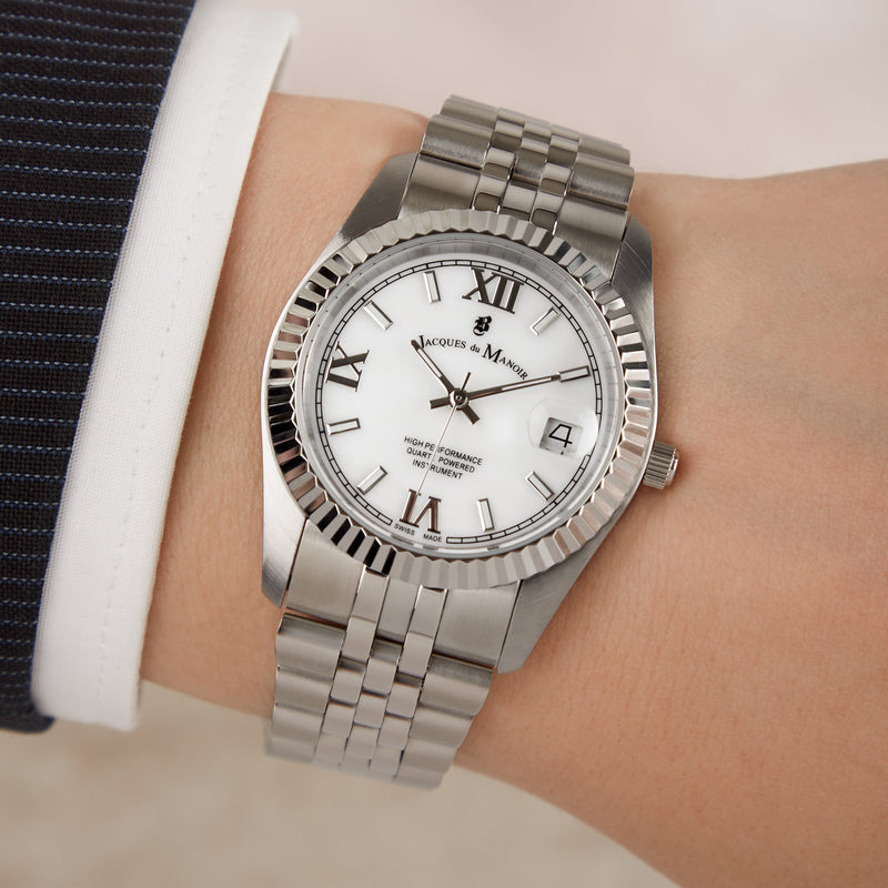 Jacques du Manoir Inspiration Prestige damen Uhr Silber JWL01301-zoom-