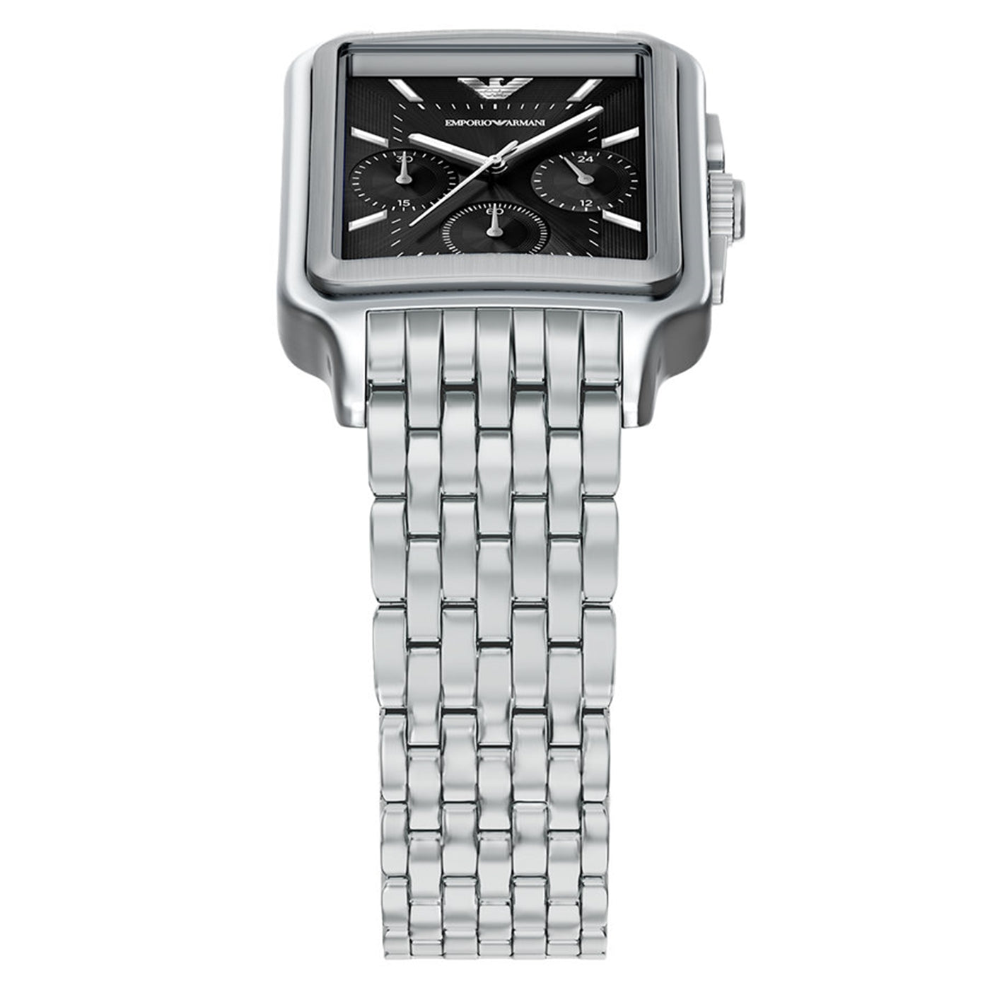 Emporio Armani Rectangular Black Dial Watch AR11751