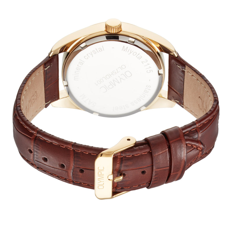 Olympic Louis Gold-coloured Men's Watch OL75HDL001-zoom-