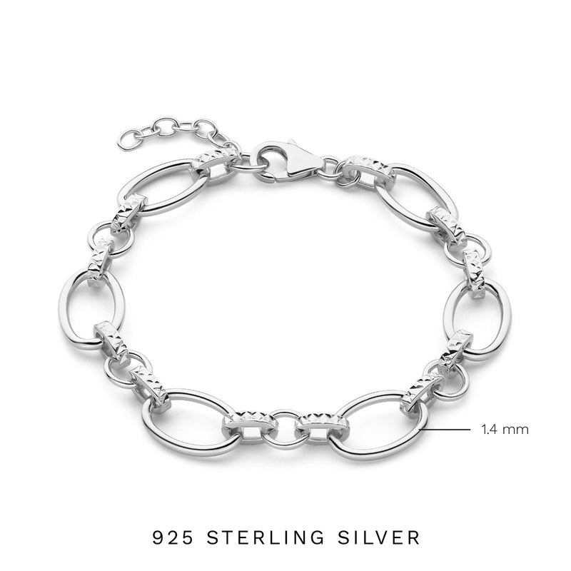 Parte Di Me Bibbiena Poppi Clara 925 Sterling Silber Link Armband PDM32139-zoom-