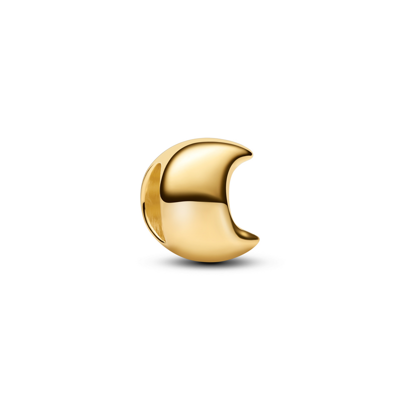 Pandora Moments Gold Plated Moon Mini Charm 764516C00-zoom-