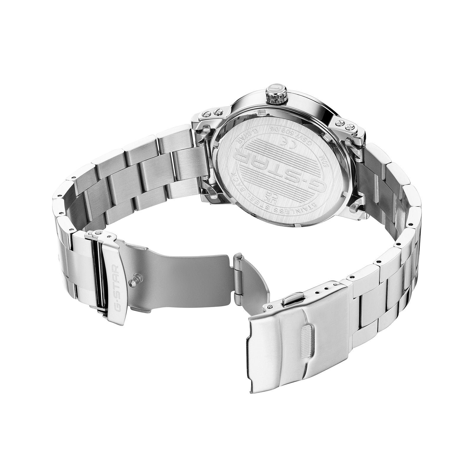 G-STAR Rovic Silver-Tone Steel Men's Watch GSW.509.06