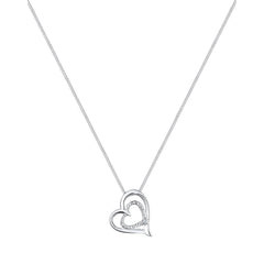 Elli 925 Sterling Silver Necklace with Diamond (0.015 ct) 2004-BF-0008289-001