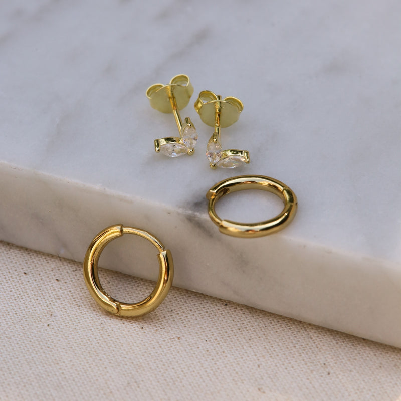 Karma 925 Sterling Silberen Goldfarbene The Fave Earparty EPV21GP-zoom-