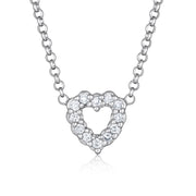 Elli 925 Sterling Silver Necklace with Lab grown diamond (0.18 ct) 2004-BF-0007600-001