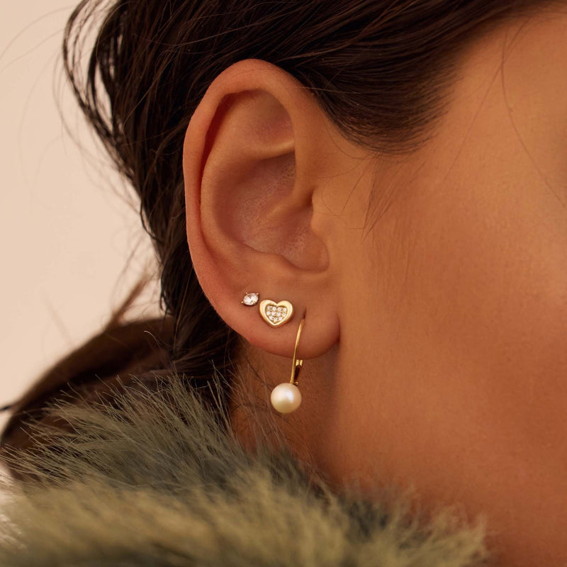 Beloro Jewels Regalo d'Amore 9 Karat Gold Armband und Ohrstecker Geschenkset mit Herz BO90054-zoom-