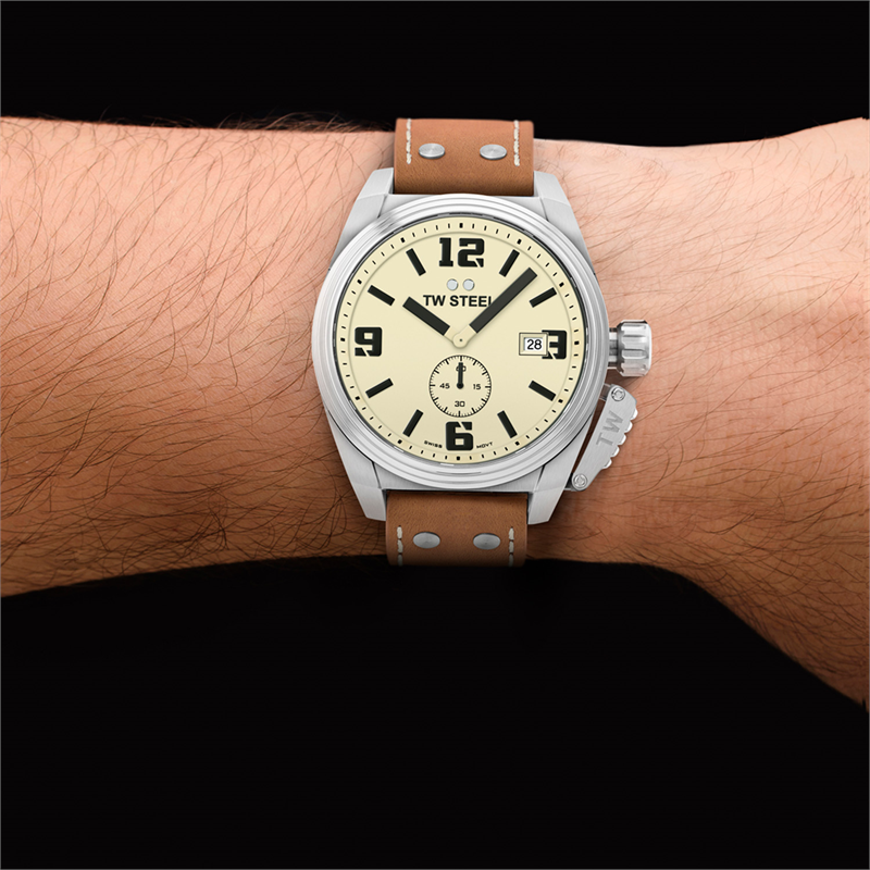 TW Steel Canteen Cream Men's Watch 2002-TW1000