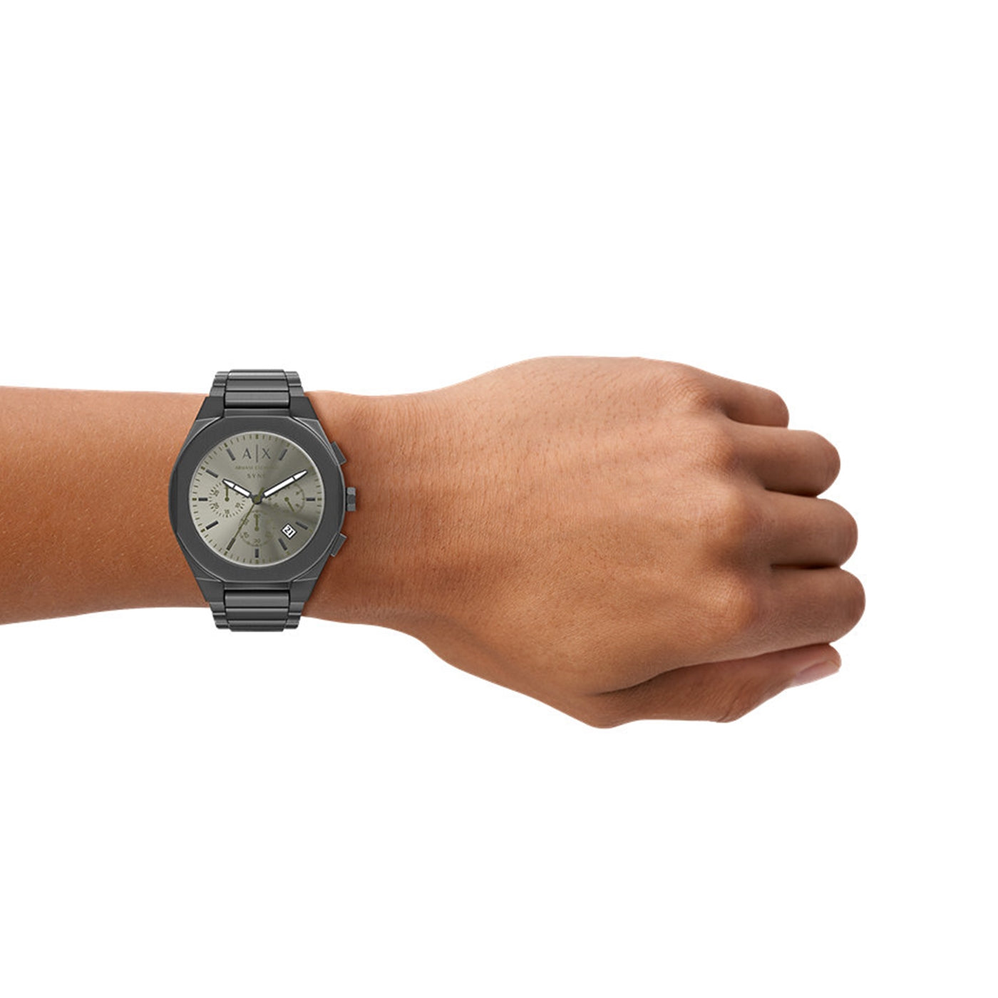 Armani Exchange Sync Round Grey Dial Watch AX4296