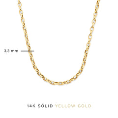 Isabel Bernard Aidee Camille 14 Carat Golden Schakel Necklace IB340159