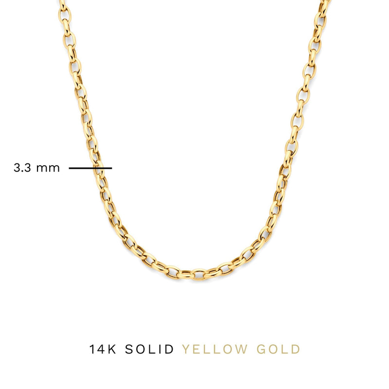 Isabel Bernard Aidee Camille 14 Karat | Gold Kette Halskette IB340159-zoom-