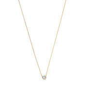 Violet Hamden Venus 925 Sterling Silberne Vergoldete Halskette mit Geburtsstein VH340010-SEP