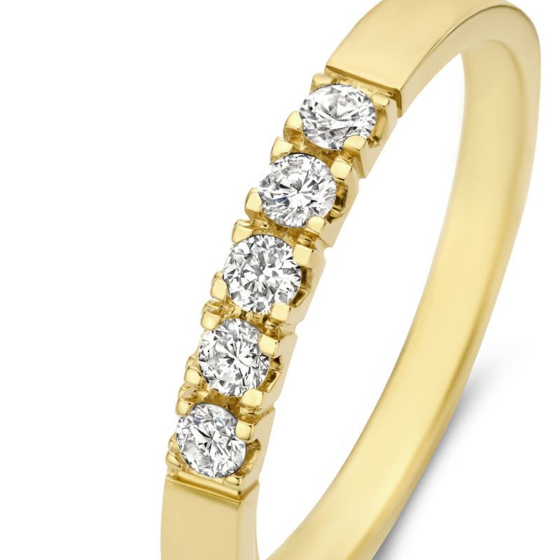 Isabel Bernard De la Paix Madeline 14 Karat | Gold Ring | Diamant 0.20 Karat | IBD330018-48-zoom-