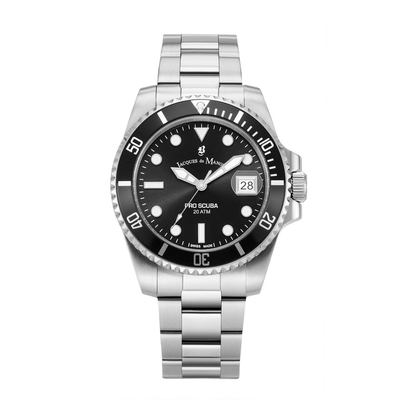Jacques du Manoir Pro Scuba herren Uhr Silber JWG02702-zoom-