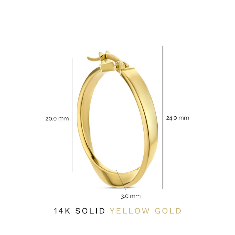 Isabel Bernard Rivoli Maryn 14 Karat | Gold Reif Ohrringe IB360187-zoom-