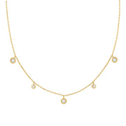 Ania Haie Sunny Sparkler Goldfarbene Kyoto Opal Station Halskette AH-N064-03G