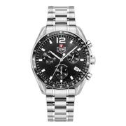 JDM Military Swiss Precision Schwarze Herrenuhr JDM-WG021-01