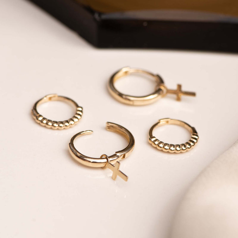 Isabel Bernard Monceau Solange 14 Karat | Gold Reif-Ohrringe IB360154-zoom-