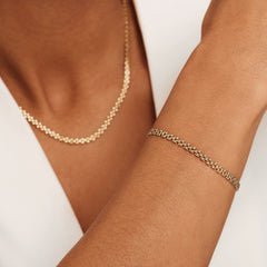 Isabel Bernard Aidee Rosine 14 Carat Golden Chain bracelet IB320137