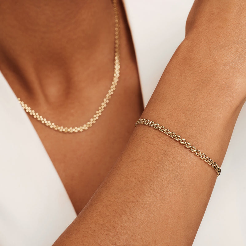 Isabel Bernard Aidee Rosine 14 Karat | Gold Kette Armband IB320137-zoom-