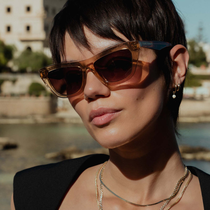 Isabel Bernard La Villette Roselin Transparent Beige Cat Eye Sonnenbrille IB400006-02-14-zoom-