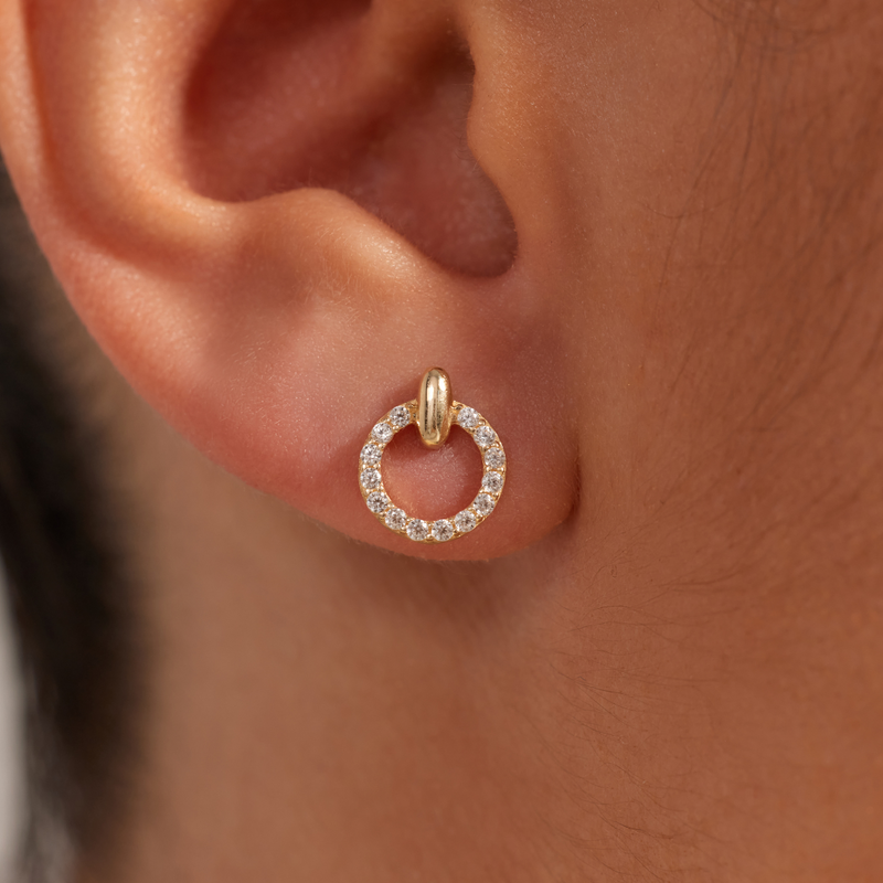 Beloro Jewels Monte Napoleone Irene 9 Karat Gold Ohrstecker mit Zirkonia-Steinen BO360124-zoom-