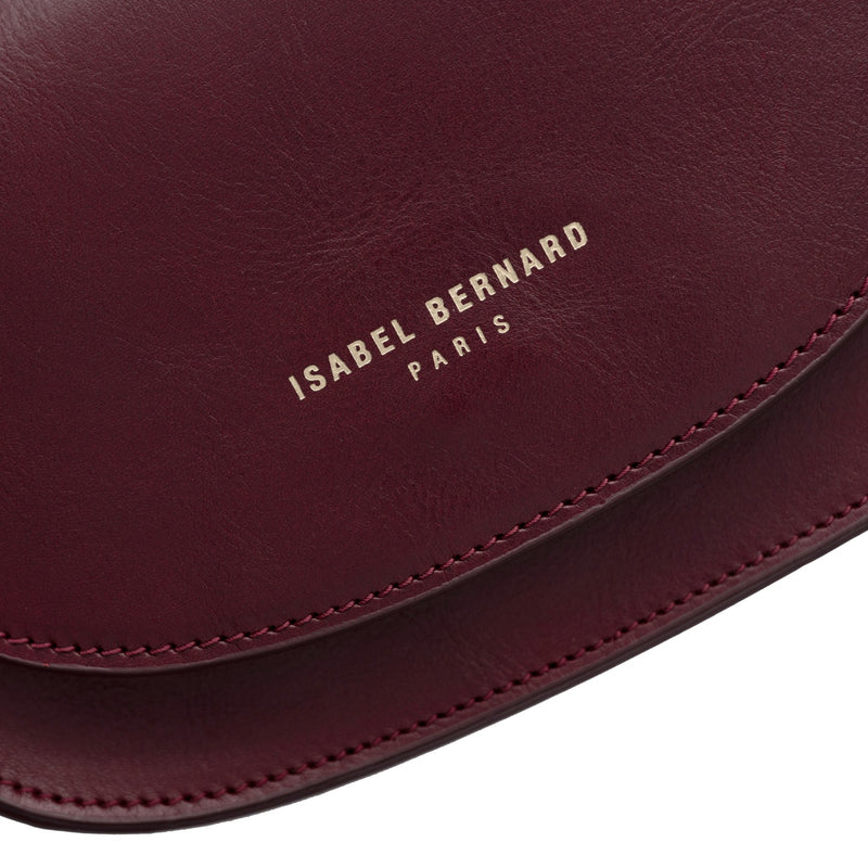 Isabel Bernard Montmartre Manon Bordeaux Rot Naturleder Crossbody Tasche IB21111-zoom-
