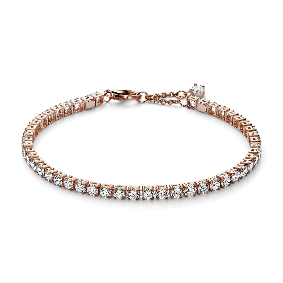 Pandora Timeless Sparkling Tennis Bracelet Armband 581469C01-20 Met 14K Roségouden Plating