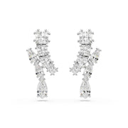 Swarovski Matrix Silver Coloured Ear Studs 5700418
