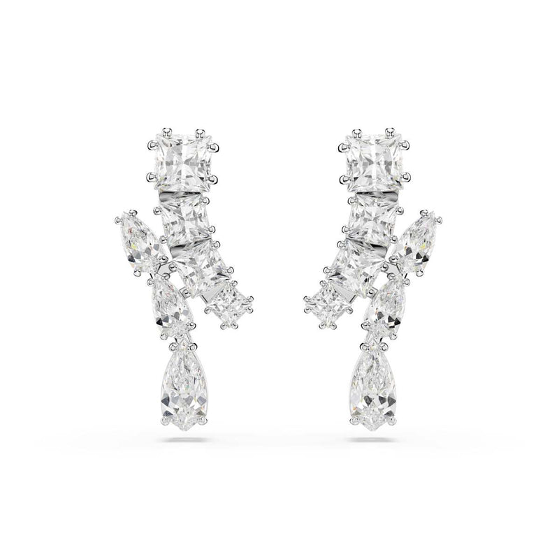 Swarovski Matrix Silver Coloured Ear Studs 5700418-zoom-