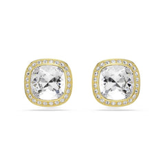 Swarovski Una Angelic Cushion Gold-Tone Stud Earrings 5764762