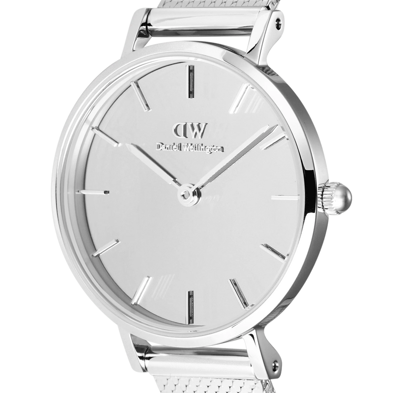 Daniel Wellington Petite&Quadro Mini Reflection Silberne Damenuhr DW00100796-zoom-