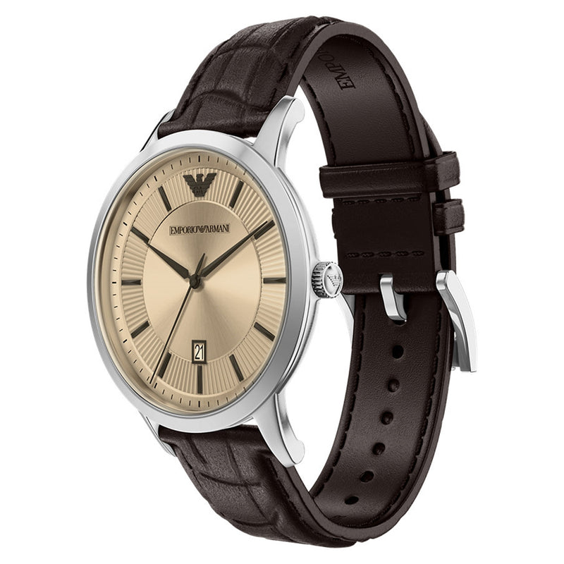 Emporio Armani Round Silver Dial Watch AR11783-zoom-