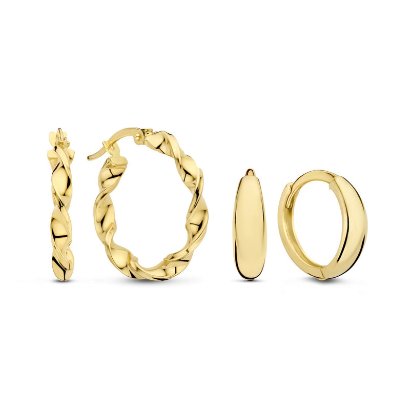 Isabel Bernard Cadeau d'Isabel 14 Karat Gold Ohrring-Set IB90176-zoom-