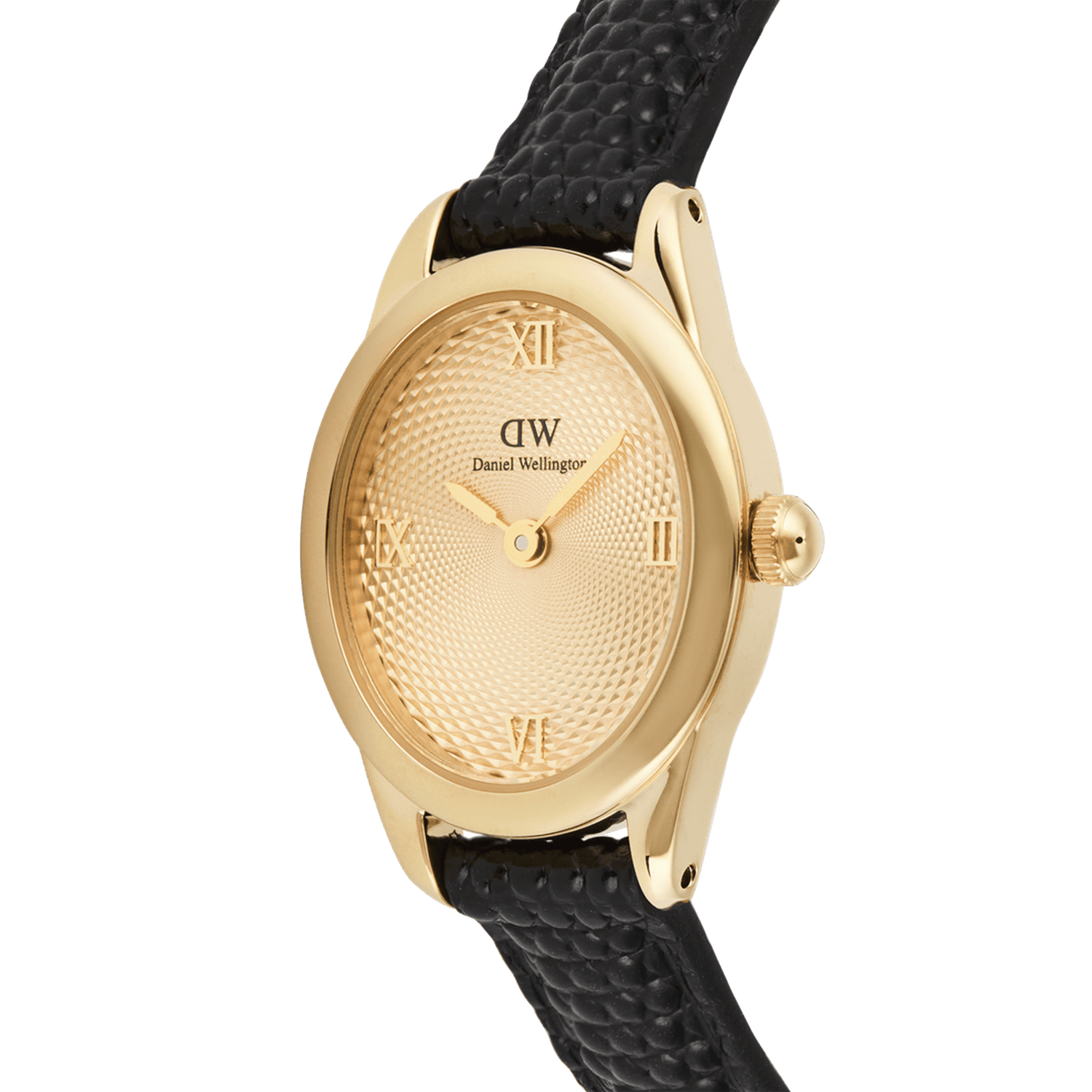 Daniel Wellington Ophelia Mini Black Lizard Unitone Gold-coloured Watch DW00100897