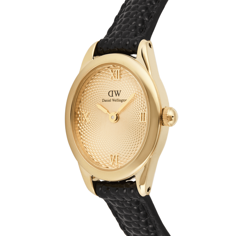 Daniel Wellington Ophelia Mini Black Lizard Unitone Goldfarben Uhr DW00100897-zoom-