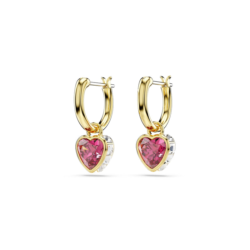 Swarovski Chroma Goldfarbene Hartjes Ohrhänger 5684760-zoom-