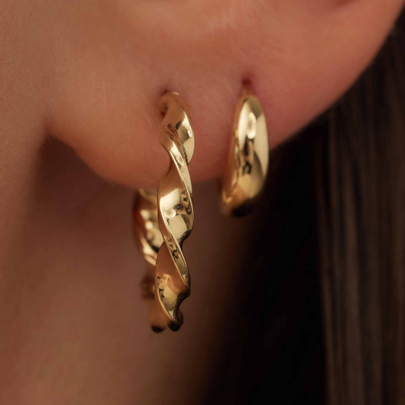 Isabel Bernard Cadeau d'Isabel 14 Karat Gold Ohrring-Set IB90176-zoom-