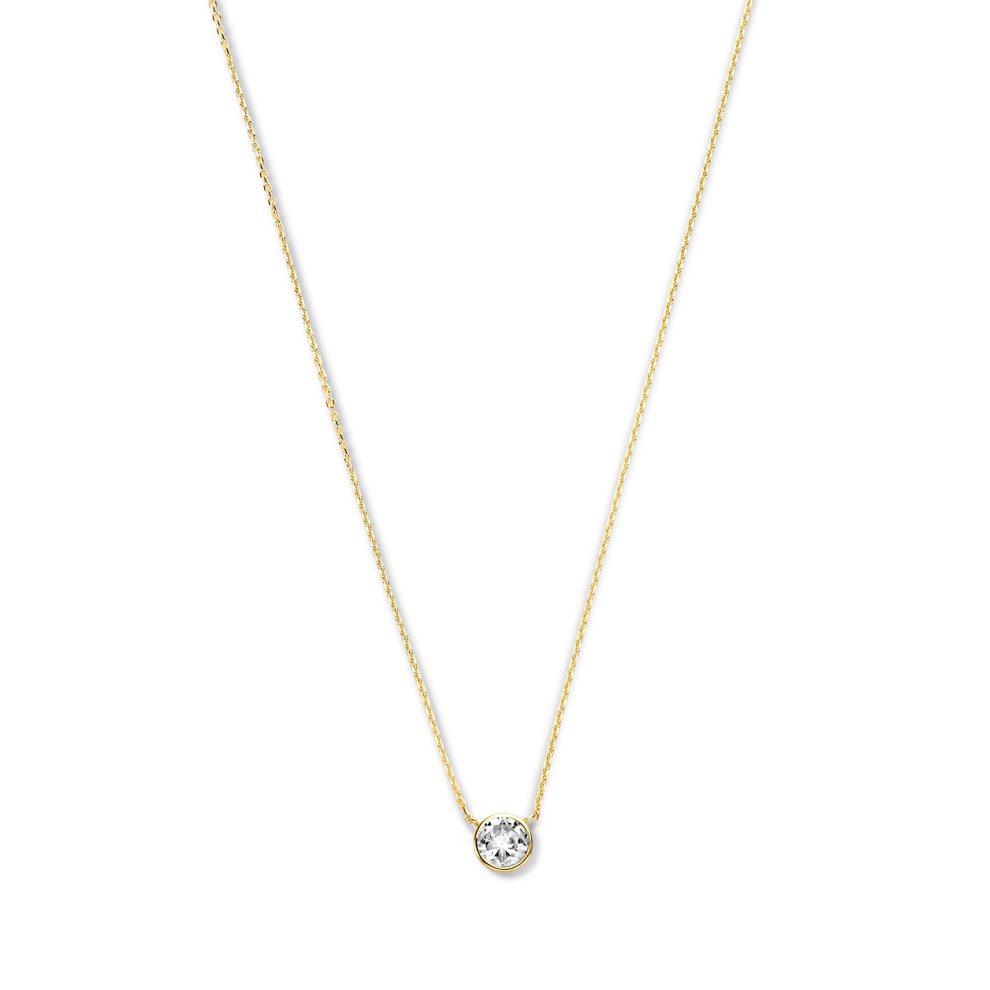 Violet Hamden Venus 925 Sterling Silver Gold-coloured Necklace with Birthstone VH340010-MAR