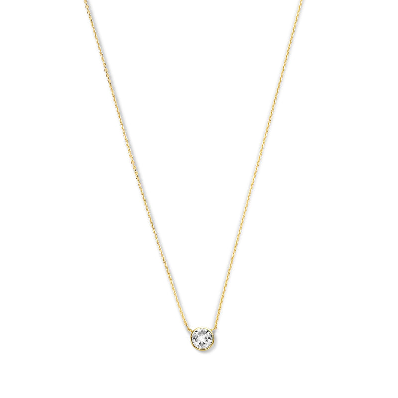 Violet Hamden Venus 925 Sterling Silberne Vergoldete Halskette mit Geburtsstein VH340010-MAR-zoom-